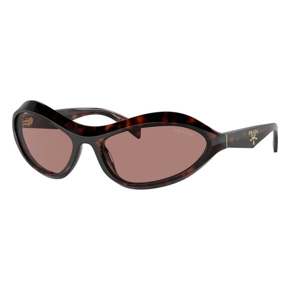 Prada Accessories - New PRADA Havana Rectangle SPR A20 17N-10D Sunglasses Women